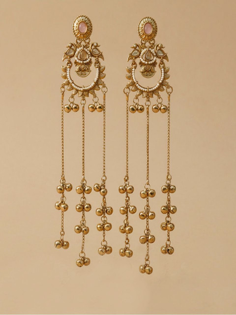 BlingNation Circular Jhumkas Earrings - Image 6