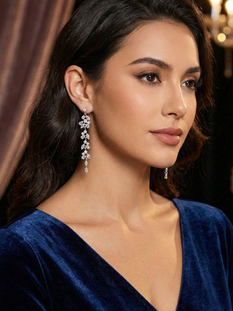 Mekkna Floral Drop Earrings - Image 2