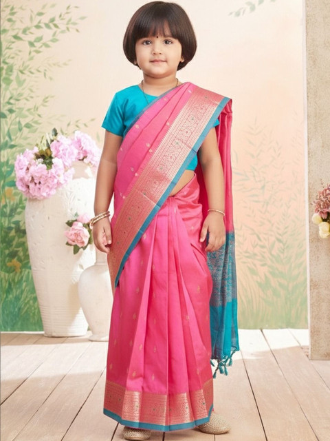 Aarika Woven Design Zari Art Silk Maheshwari Saree