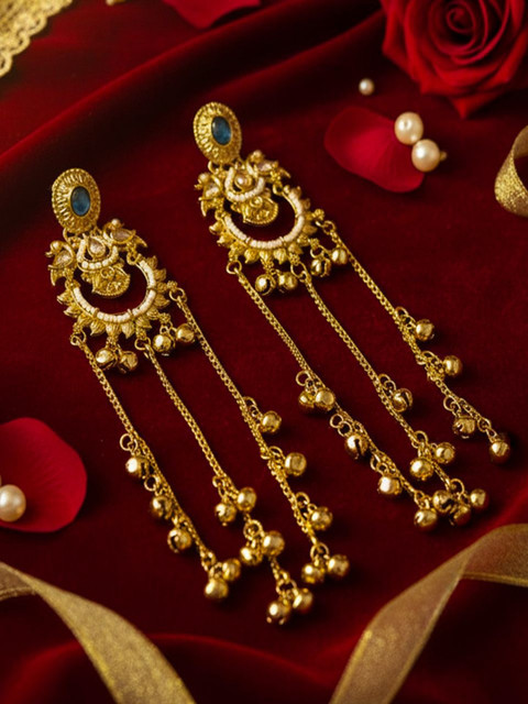 BlingNation Floral Drop Earrings