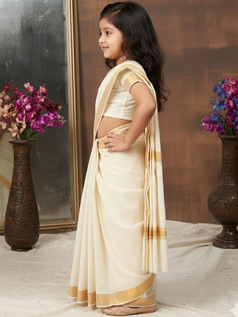 Aarika Zari Maheshwari Saree - Image 3