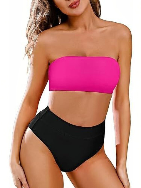 IKNAA Shoulder Straps Stretchable Swim Bikini Set