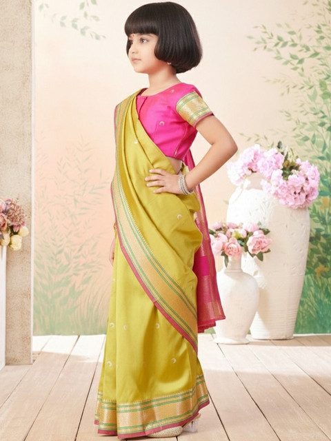 Aarika Woven Design Zari Art Silk Maheshwari Saree