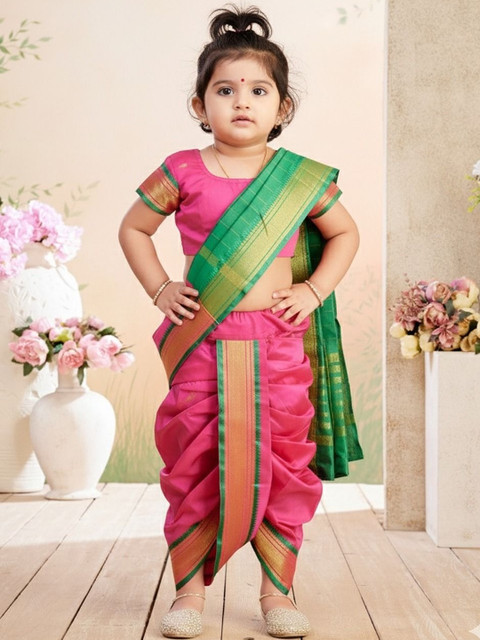 Aarika Zari Art Silk Dhoti Maheshwari Saree