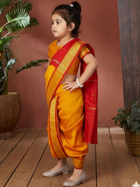 Aarika Zari Art Silk Dhoti Maheshwari Saree