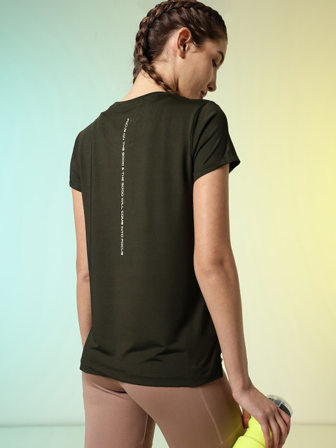 HRX by Hrithik Roshan Typography Printed Training or Gym T-shirt