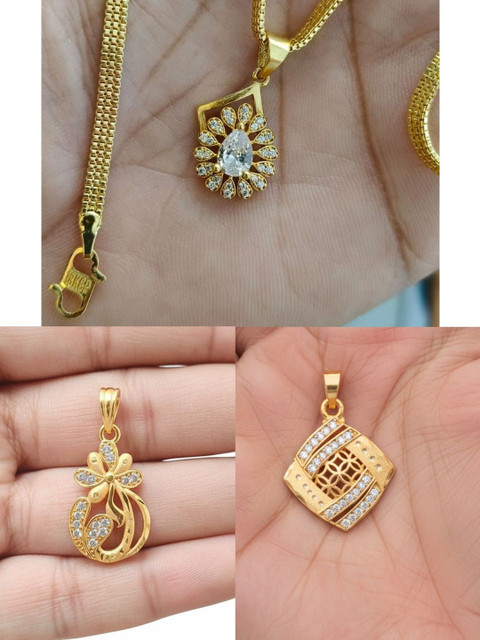 DressBerry Brass Gold-Plated Necklace