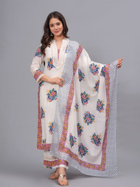 Amayra Women White Kurta Sets
