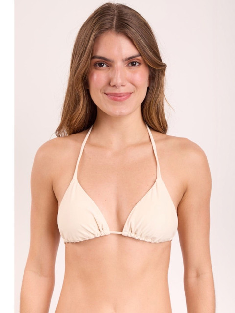 HIMAKSH COLLECTION Solid Halter Neck Swim Bikini Set