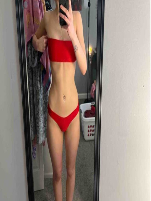 NVYARI Solid Strapless Swim Bikini Set