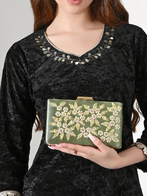 Lavie Signature Women's Ogden Embroidery Large Frame Clutch