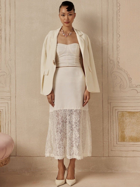 Sage by Mala Notched Lapel Single-Breasted Tailored Fit Blazers