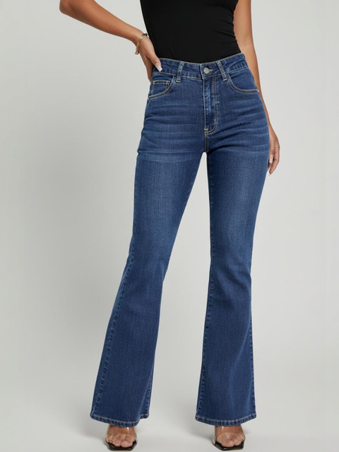 ZUYA Women Bootcut High-Rise Stretchable Jeans