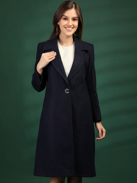 The Roadster Lifestyle Co Notched Lapel Longline Overcoat