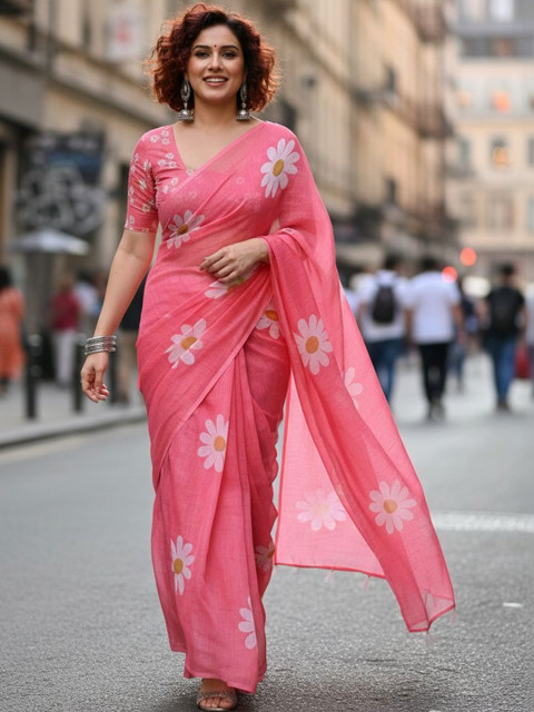 STYLE MODA Floral Designer Saree