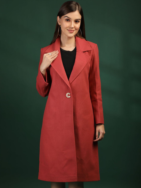 The Roadster Lifestyle Co Notched Lapel Longline Overcoat