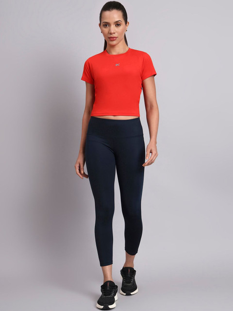 HRX by Hrithik Roshan Women Cut Outs Slim Fit T-shirt