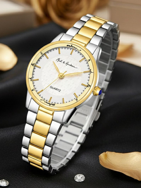 Mast & Harbour Women Dial & Stainless Steel Bracelet Style Straps Analogue Multi Function Watch