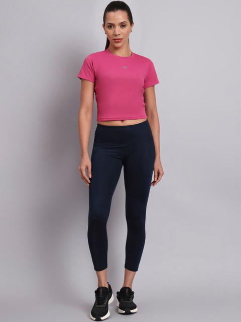 HRX by Hrithik Roshan Women Cut Outs Slim Fit T-shirt