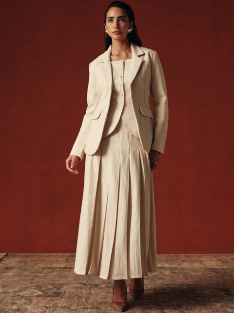 Sage by Mala Notched Lapel Single-Breasted Comfort Fit Blazers