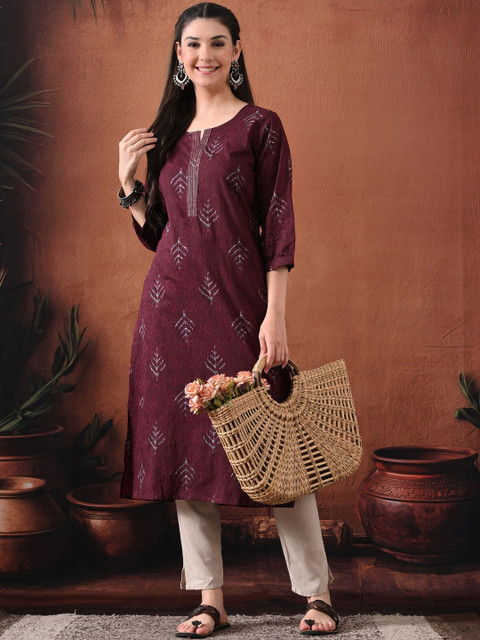Anouk Rustic Women Ethnic Motifs Printed Indie Prints Kurta