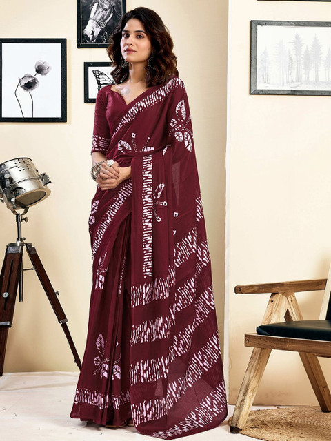 SANISA Batik Pure Cotton Saree
