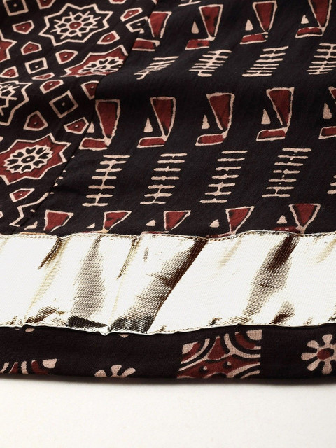 Jaitpuriya Printed Pure Cotton Maxi A-Line Skirts - Image 4