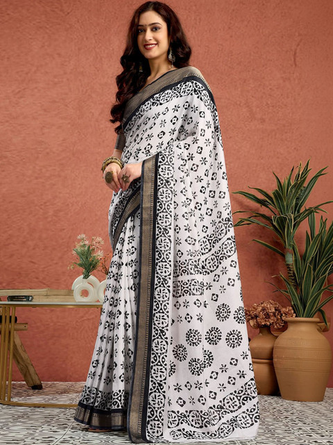 SANISA Ethnic Motifs Silk Blend Saree - Image 3