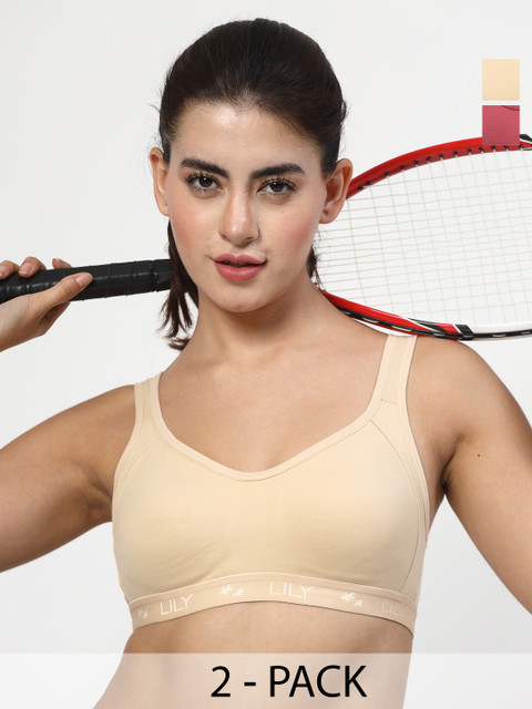 LILY Pack Of 2 Full Coverage Workout Bra