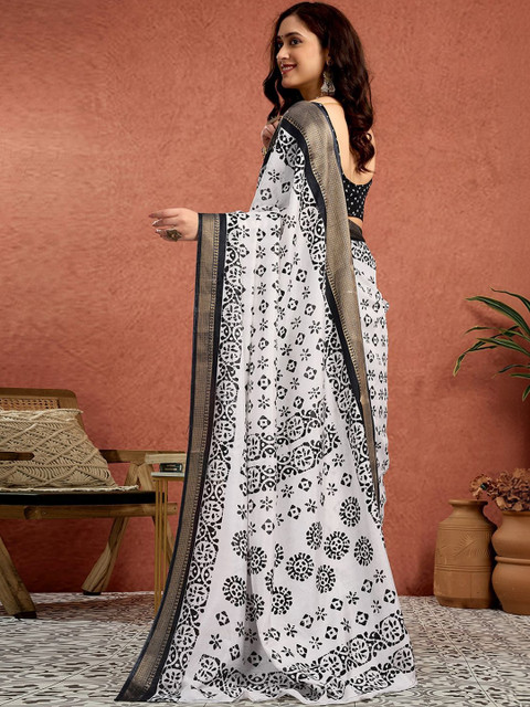 SANISA Ethnic Motifs Silk Blend Saree - Image 4