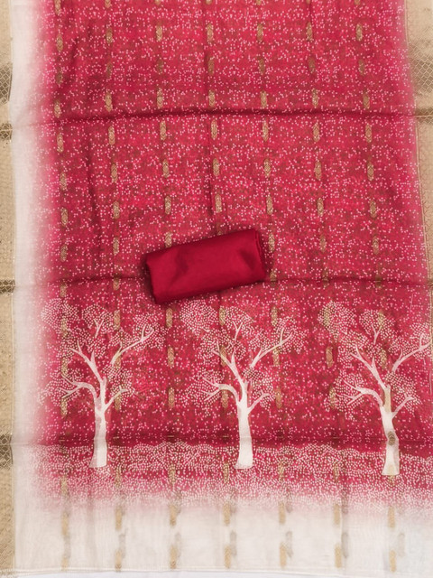 HMP Fashion Embroidered Pure Cotton Unstitched Dress Material - Image 2