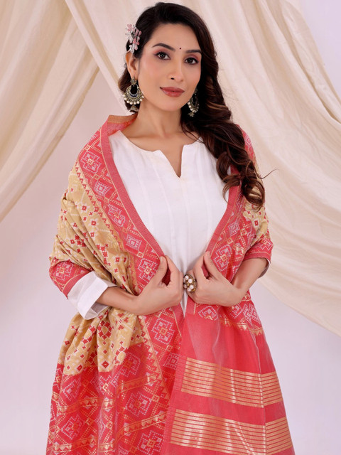 Moda Rapido Ethnic Motifs Woven Design Dupatta - Image 2