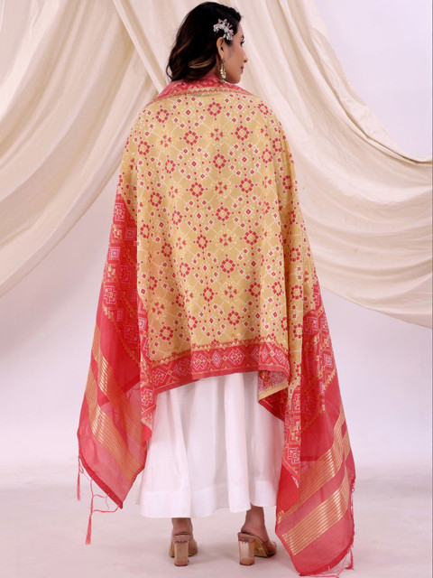 Moda Rapido Ethnic Motifs Woven Design Dupatta - Image 3