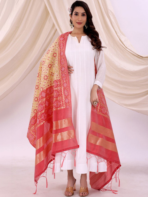 Moda Rapido Ethnic Motifs Woven Design Dupatta - Image 4