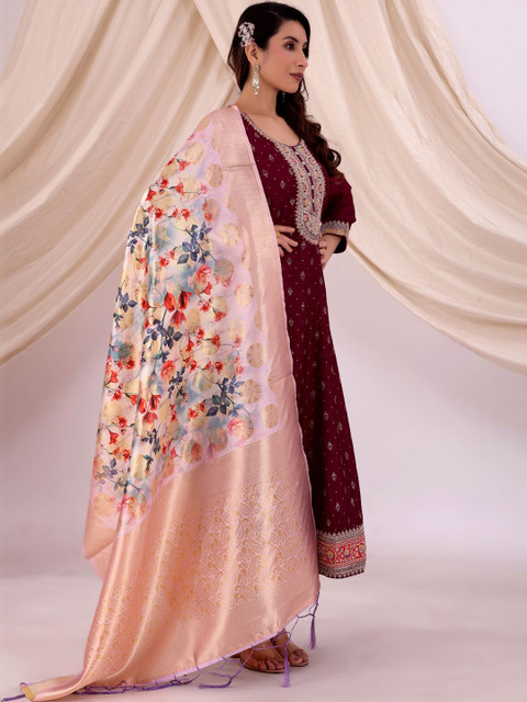 YUGAVEERAA Ethnic Motifs Woven Design Dupatta - Image 6