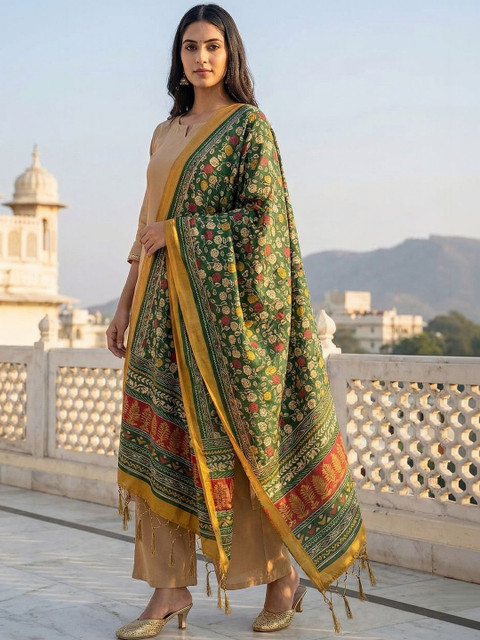 Kaizen TEXO FAB Ethnic Motifs Printed Dupatta