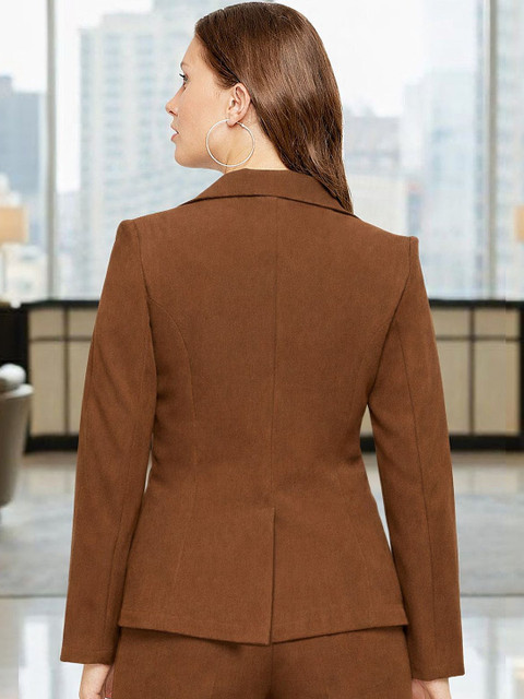 Martini Notched Lapel Single-Breasted Tailored Fit Formal Blazers - Image 3