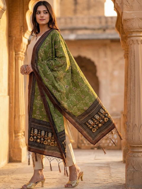 Kaizen TEXO FAB Ethnic Motifs Printed Dupatta