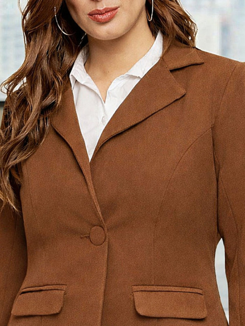 Martini Notched Lapel Single-Breasted Tailored Fit Formal Blazers - Image 4