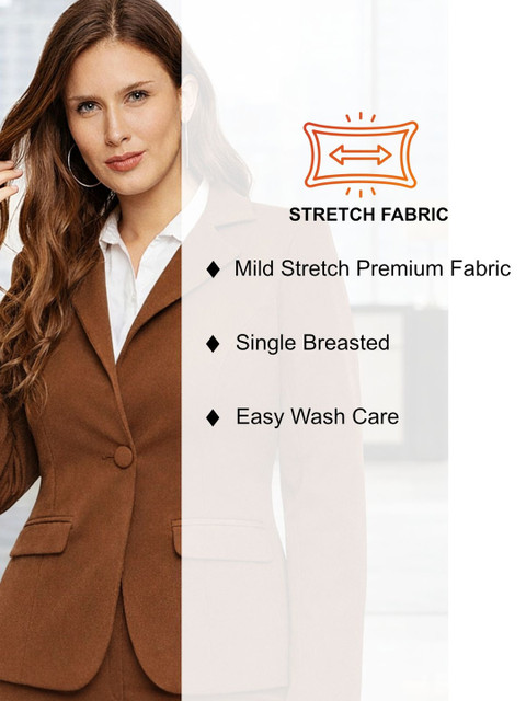 Martini Notched Lapel Single-Breasted Tailored Fit Formal Blazers - Image 6