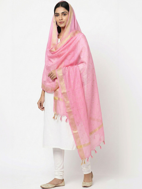 Traditions Bazaar Woven Design Organza Dupatta with Zari