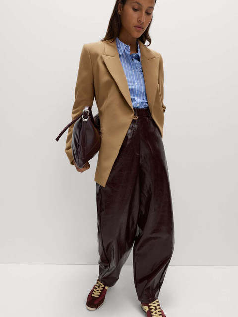 Marks & Spencer Notched Lapel Single-Breasted Tailored Fit Formal Blazers