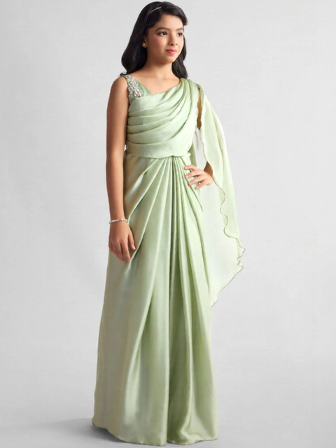 Lagorii Poly Crepe Saree