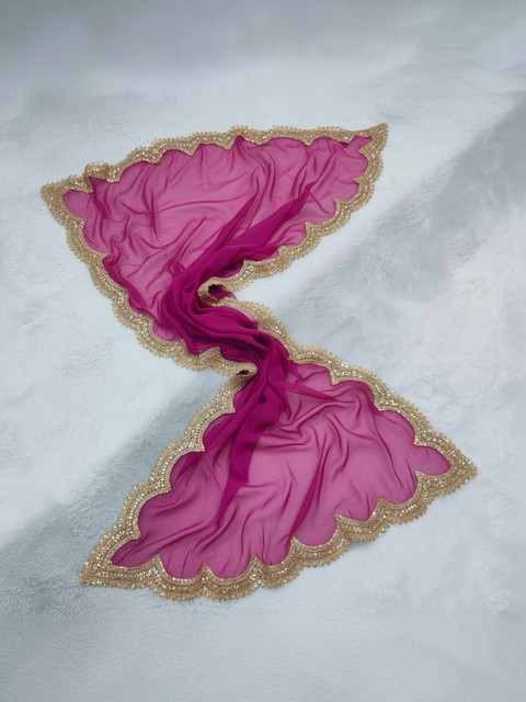 Kaizen TEXO FAB Dyed Organza Dupatta with Sequinned - Image 4