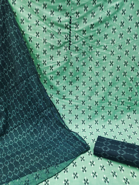 HERE&NOW Printed Pure Cotton Unstitched Dress Material - Image 2