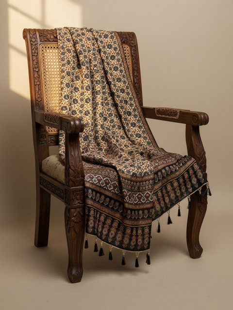 Kaizen TEXO FAB Ethnic Motifs Printed Chinon Dupatta - Image 2
