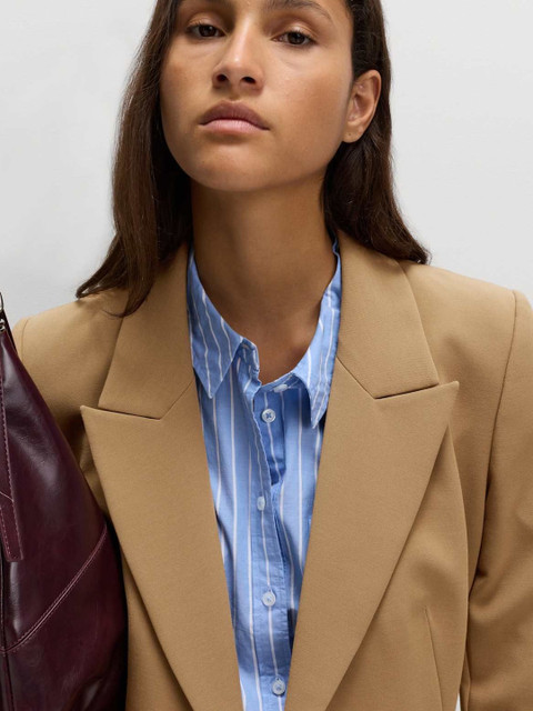 Marks & Spencer Notched Lapel Single-Breasted Tailored Fit Formal Blazers - Image 7