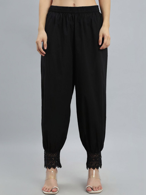 Go Colors Women Embroidered Loose Fit Cotton Salwar