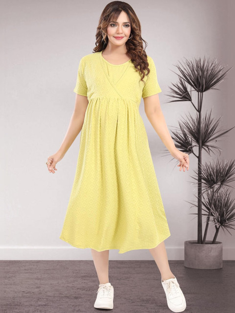 MomsBae Maternity Fit & Flare Dress