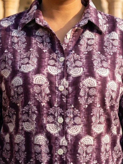 KALINI Plus Size Poly Crepe Floral Print Co-ord Set - Image 7